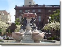 A photograph of the Fountain of the Tortoises in Huntington Park in San Francisco, California.  Image copyright © Philip W. Tyo 2007