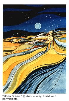 Moon Dream, an illustration by Ann Nunley. ©  Ann Nunley. Used with permission.